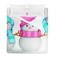 Two Snowmen, Duvet Cover Double Side (Full/ Double Size) from ArtsNow.com