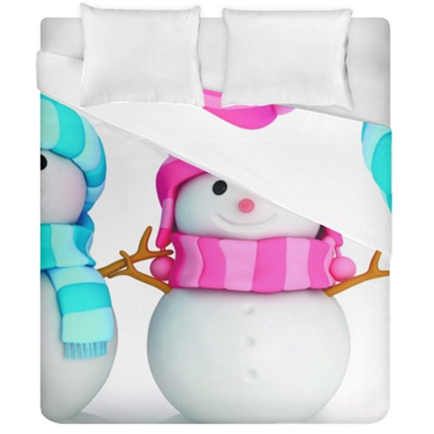 Two Snowmen, Duvet Cover Double Side (California King Size) from ArtsNow.com