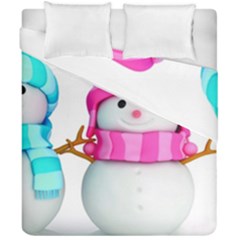 Two Snowmen, Duvet Cover Double Side (California King Size) from ArtsNow.com