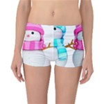 Two Snowmen, Reversible Boyleg Bikini Bottoms