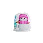 Two Snowmen, Drawstring Pouch (XS)