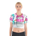 Two Snowmen, Cotton Crop Top