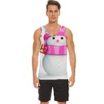 Two Snowmen, Men s Wide Collar Tank Top