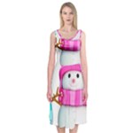 Two Snowmen, Midi Sleeveless Dress