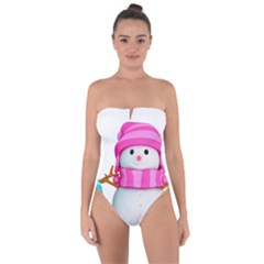 Tie Back One Piece Swimsuit 