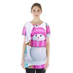 Two Snowmen, Skirt Hem Sports Top