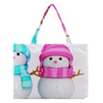 Two Snowmen, Medium Tote Bag