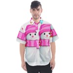 Two Snowmen, Men s Short Sleeve Shirt