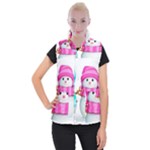 Two Snowmen, Women s Button Up Vest