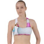 Two Snowmen, Criss Cross Racerback Sports Bra