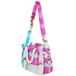 Two Snowmen, Rope Handles Shoulder Strap Bag