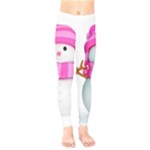 Two Snowmen, Kids  Leggings