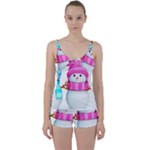 Two Snowmen, Tie Front Two Piece Tankini