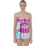 Two Snowmen, Babydoll Tankini Set