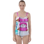 Two Snowmen, Twist Front Tankini Set