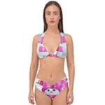 Two Snowmen, Double Strap Halter Bikini Set