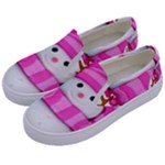 Two Snowmen, Kids  Canvas Slip Ons