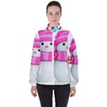 Two Snowmen, Women s High Neck Windbreaker