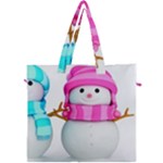 Two Snowmen, Canvas Travel Bag