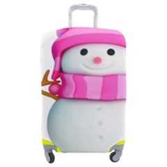 Two Snowmen, Luggage Cover (Medium) from ArtsNow.com