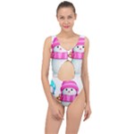 Two Snowmen, Center Cut Out Swimsuit