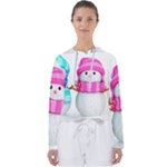 Two Snowmen, Women s Slouchy Sweat