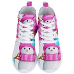 Two Snowmen, Women s Lightweight High Top Sneakers