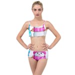 Two Snowmen, Layered Top Bikini Set