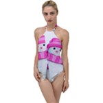 Two Snowmen, Go with the Flow One Piece Swimsuit