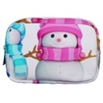 Two Snowmen, Make Up Pouch (Small)