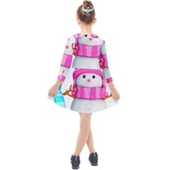 Kids  Quarter Sleeve Shirt Dress 