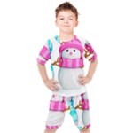 Two Snowmen, Kids  T-Shirt and Shorts Set