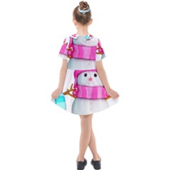 Kids  Short Sleeve Shirt Dress 