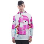 Two Snowmen, Men s Front Pocket Pullover Windbreaker