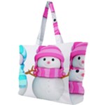 Two Snowmen, Simple Shoulder Bag