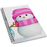 Two Snowmen, 5.5  x 8.5  Notebook