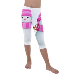 Kids  Lightweight Velour Capri Leggings  