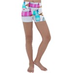 Two Snowmen, Kids  Lightweight Velour Yoga Shorts