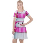 Two Snowmen, Cap Sleeve Velour Dress 