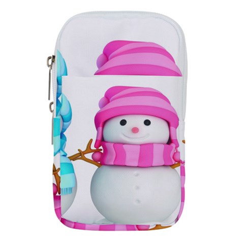 Two Snowmen, Waist Pouch (Small) from ArtsNow.com