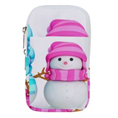 Two Snowmen, Waist Pouch (Small) from ArtsNow.com