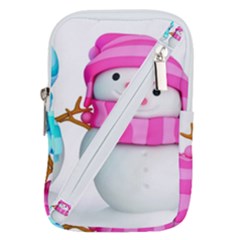 Two Snowmen, Belt Pouch Bag (Small) from ArtsNow.com