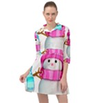 Two Snowmen, Mini Skater Shirt Dress