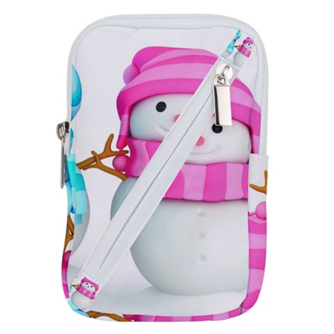 Two Snowmen, Belt Pouch Bag (Large) from ArtsNow.com