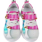 Two Snowmen, Kids  Velcro Strap Shoes