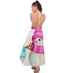 Backless Maxi Beach Dress 