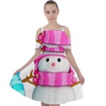 Two Snowmen, Cut Out Shoulders Dress