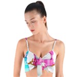 Two Snowmen, Woven Tie Front Bralet