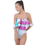 Two Snowmen, Drape Piece Swimsuit