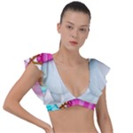 Two Snowmen, Plunge Frill Sleeve Bikini Top